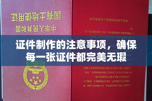 同德证件制作的注意事项，确保每一张证件都完美无瑕