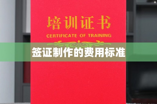同德签证制作的费用标准