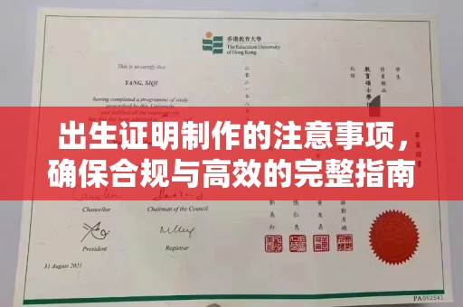 同德出生证明制作的注意事项，确保合规与高效的完整指南