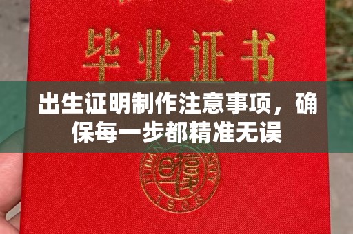 同德出生证明制作注意事项，确保每一步都精准无误