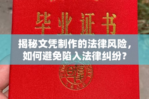 同德揭秘文凭制作的法律风险，如何避免陷入法律纠纷？