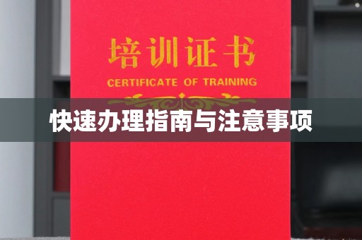 同德快速办理指南与注意事项